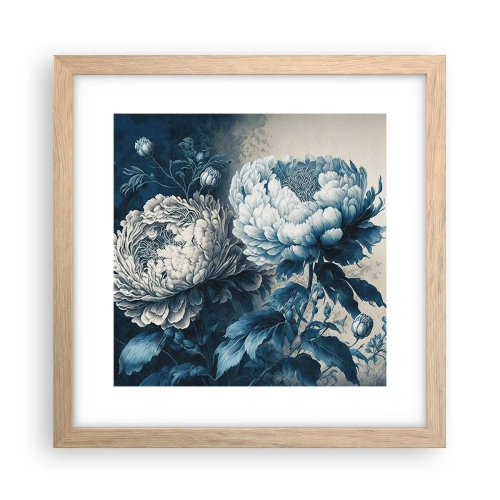 Plagát v ráme zo svetlého duba - Zhodný pár - 30x30 cm