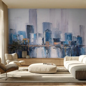 Fototapeta na mieru Premium Canvas - Newyorská impresia - Budovy, Kus, Maľovanie