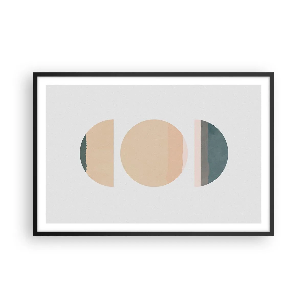 Plagát v čiernom ráme - Kruh za kruhom - 91x61 cm