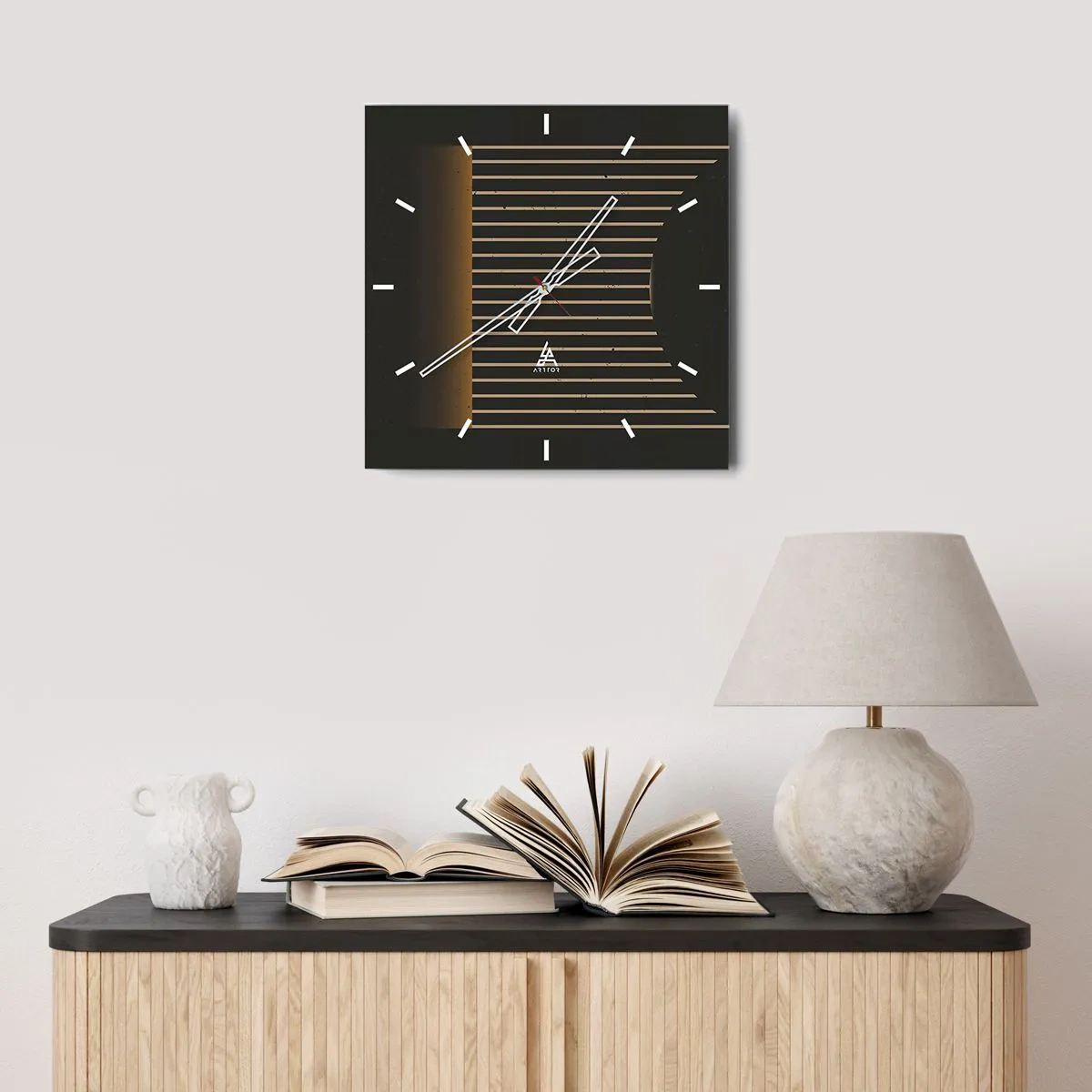 Nástenné hodiny - Preskúmať temnotu - 40x40 cm