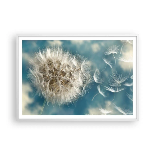 Plagát v bielom ráme - Dych anjela - 100x70 cm