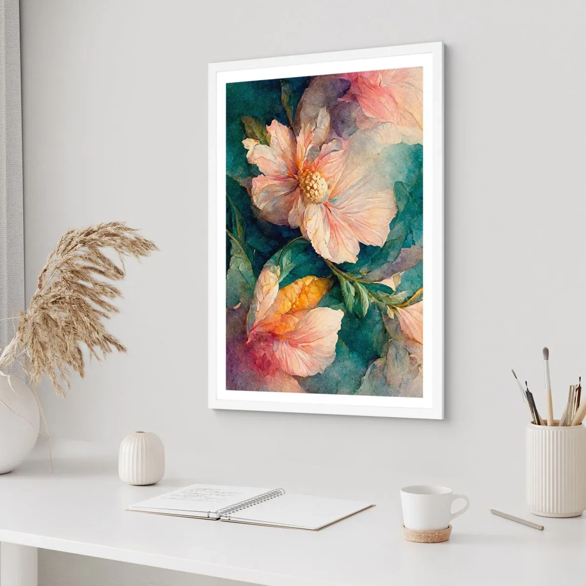 Plagát v bielom ráme - Číra subtílnosť - 70x100 cm