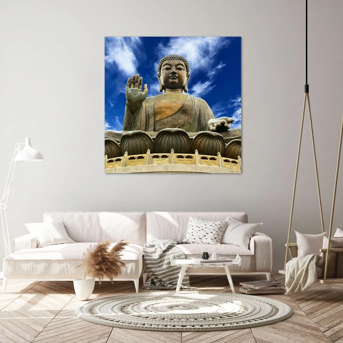 Obraz na plátne - Ži bez strachu - 60x60 cm