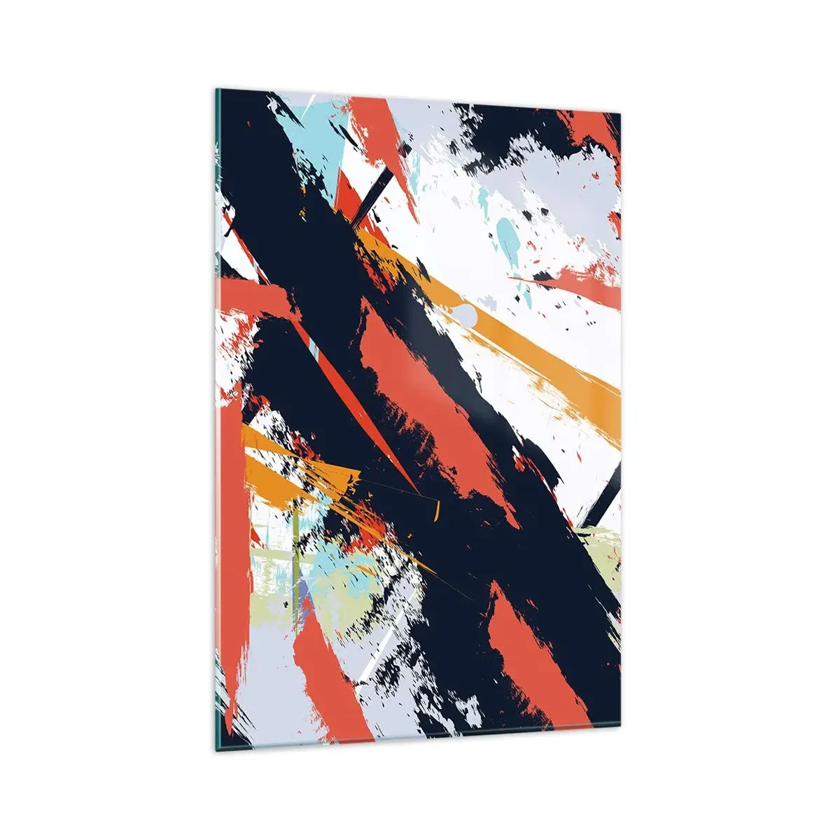 Obraz na skle - Dynamická kompozícia - 80x120 cm