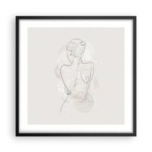 Plagát v čiernom ráme - Ako citlivý nástroj - 50x50 cm