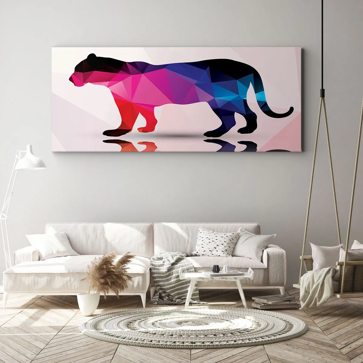 Obraz na plátne - Diamantový panter - 100x40 cm