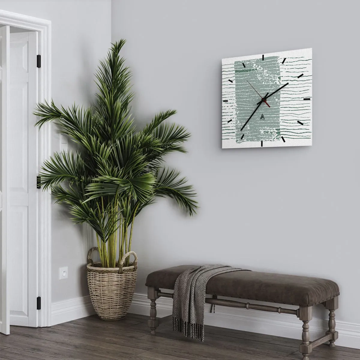 Nástenné hodiny - Morská abstrakcia - 30x30 cm