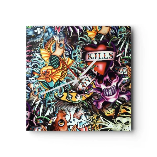 Nástenné hodiny - Sen tatéra - 40x40 cm