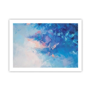 Plagát - Zimná abstrakcia - 70x50 cm
