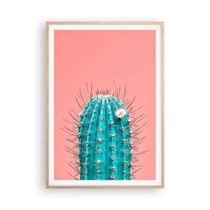 Plagát v ráme zo svetlého duba - Len pozeraj - 70x100 cm