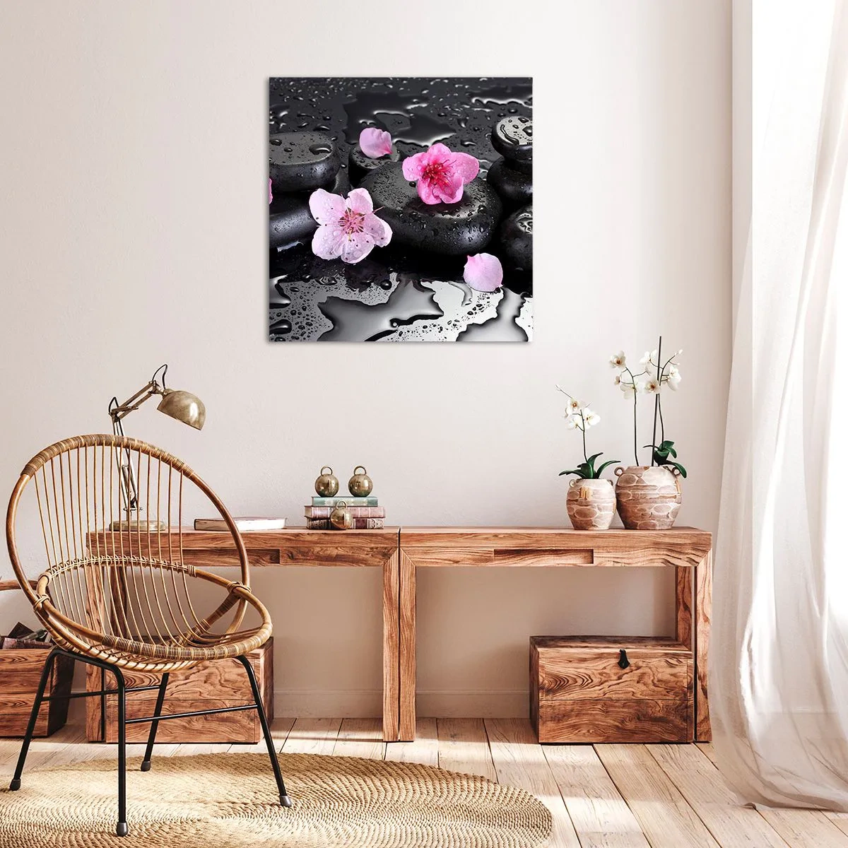 Obraz na plátne - A kameň spadol zo srdca - 60x60 cm