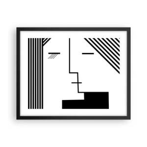 Plagát v čiernom ráme - Proste bozk - 50x40 cm