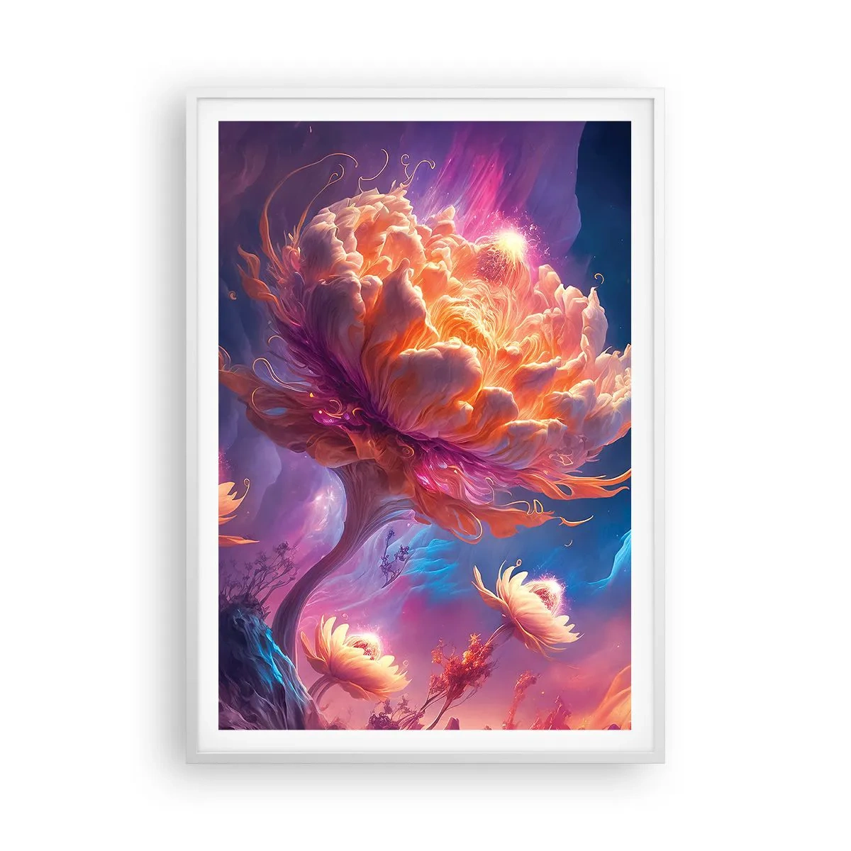 Plagát v bielom ráme - Iný svet - 70x100 cm