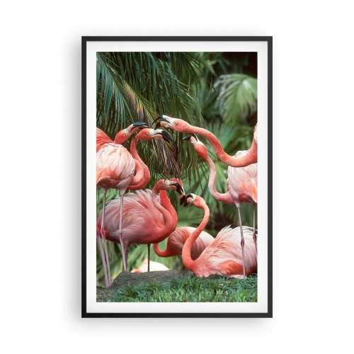 Plagát v čiernom ráme - Popoludňajšie klebety - 61x91 cm