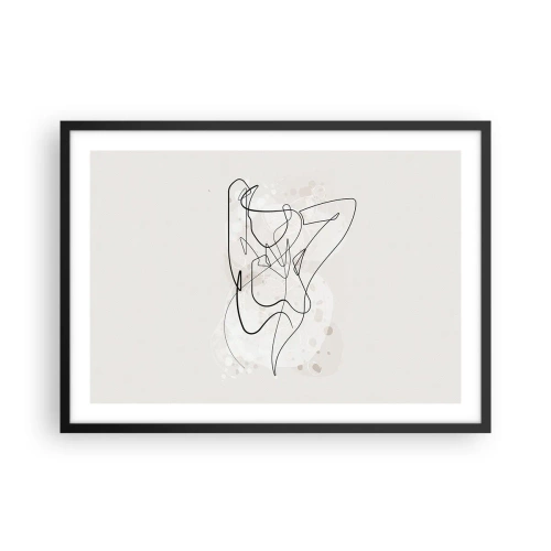 Plagát v čiernom ráme - Umenie zvádzania - 70x50 cm