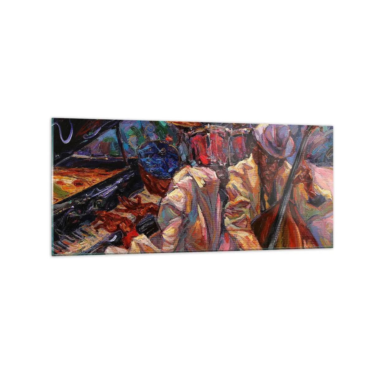 Obraz na skle - V jednom rytme - 120x50 cm