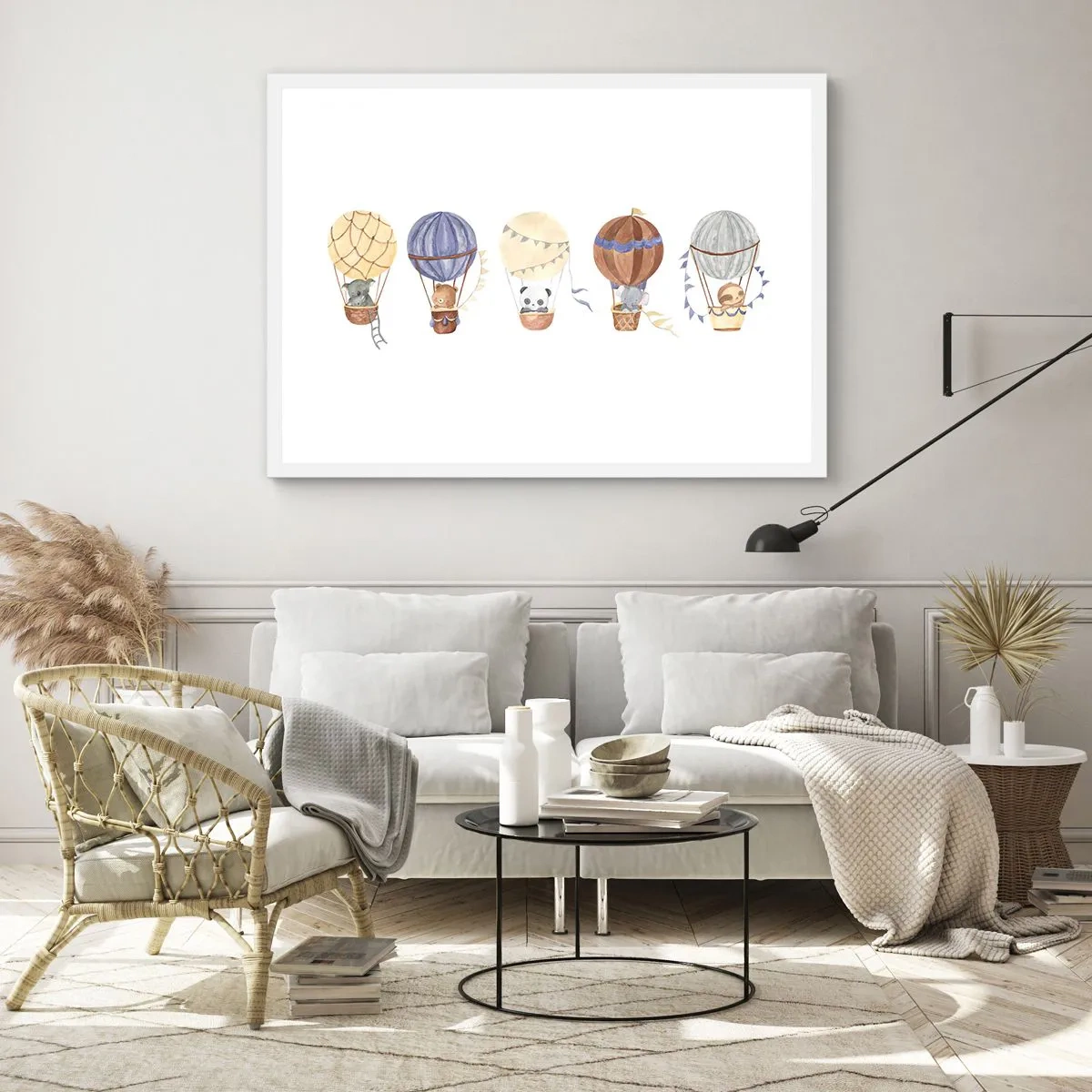 Plagát v bielom ráme - Priatelia na cestách - 91x61 cm