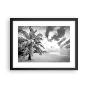 Plagát v čiernom ráme - Keď túžiš po samote…. - 40x30 cm