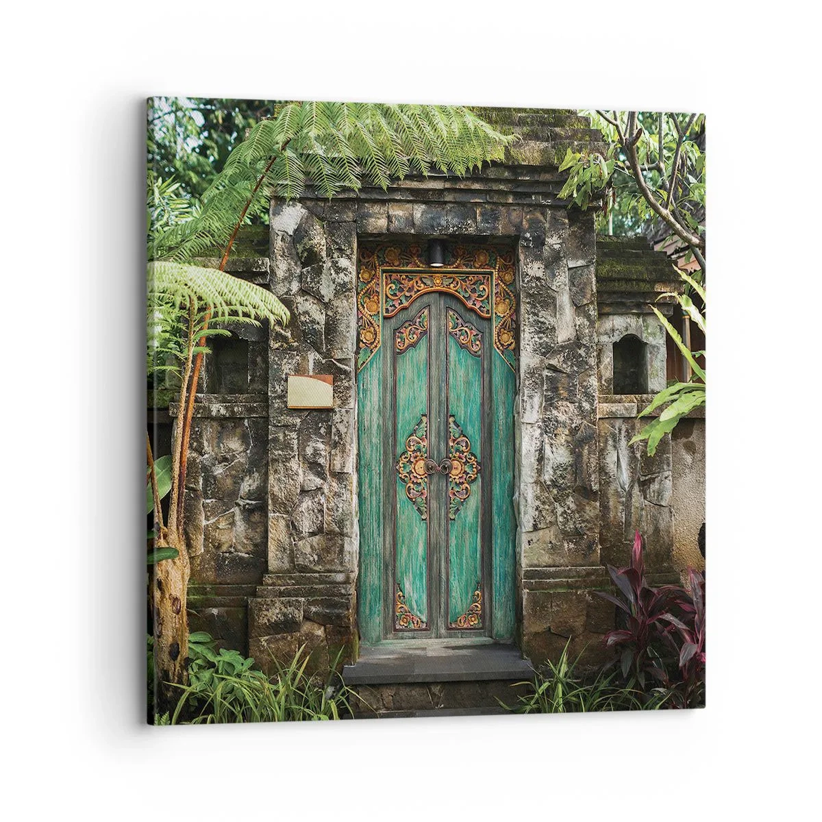 Obraz na plátne - Dvere do exotického sveta - 70x70 cm