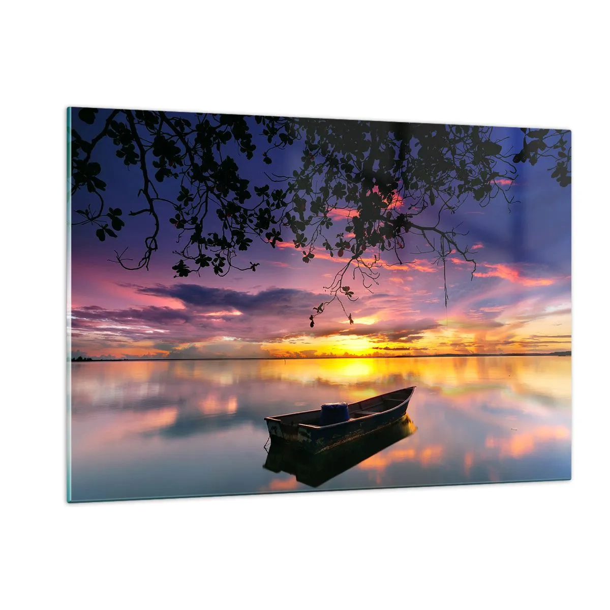 Obraz na skle - „Zdá sa, že visíš uprostred neba…“ - 120x80 cm