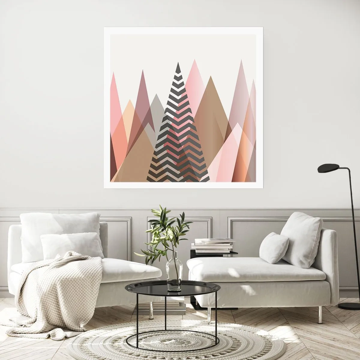 Plagát - Pyramidálny pohľad - 30x30 cm