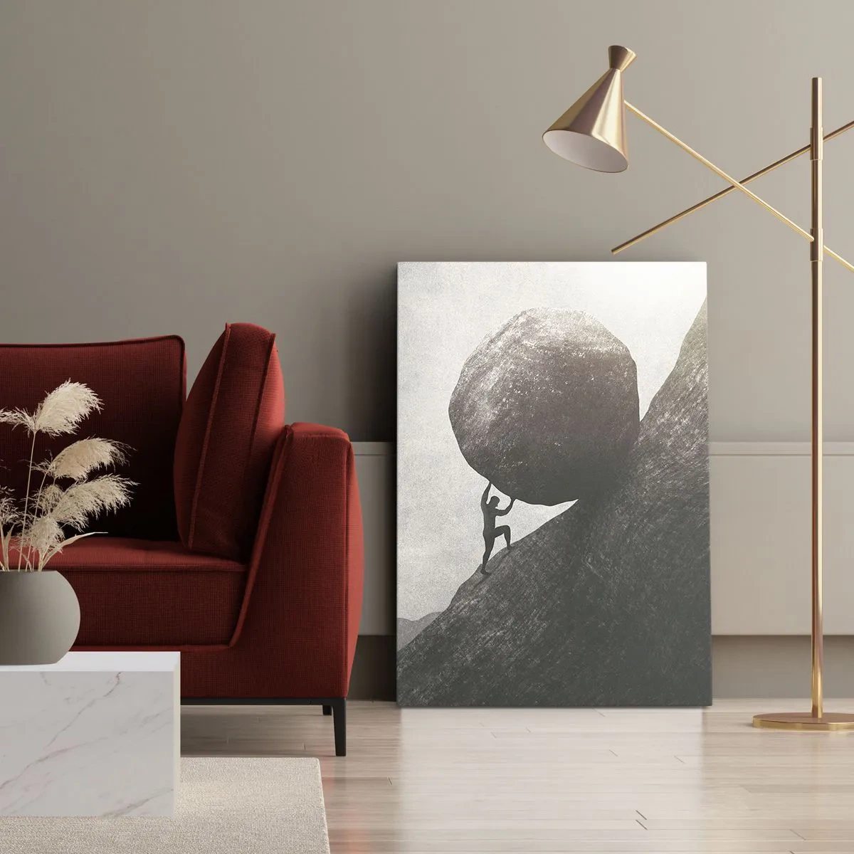 Obraz na plátne - Verím, proti všetkej nádeji - 45x80 cm