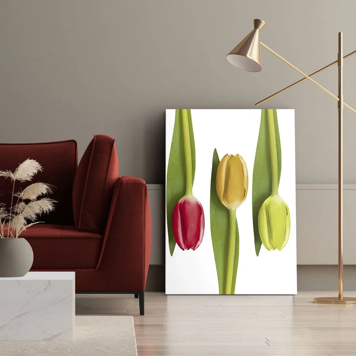 Obraz na plátne - Dúhová kompozícia - 50x70 cm