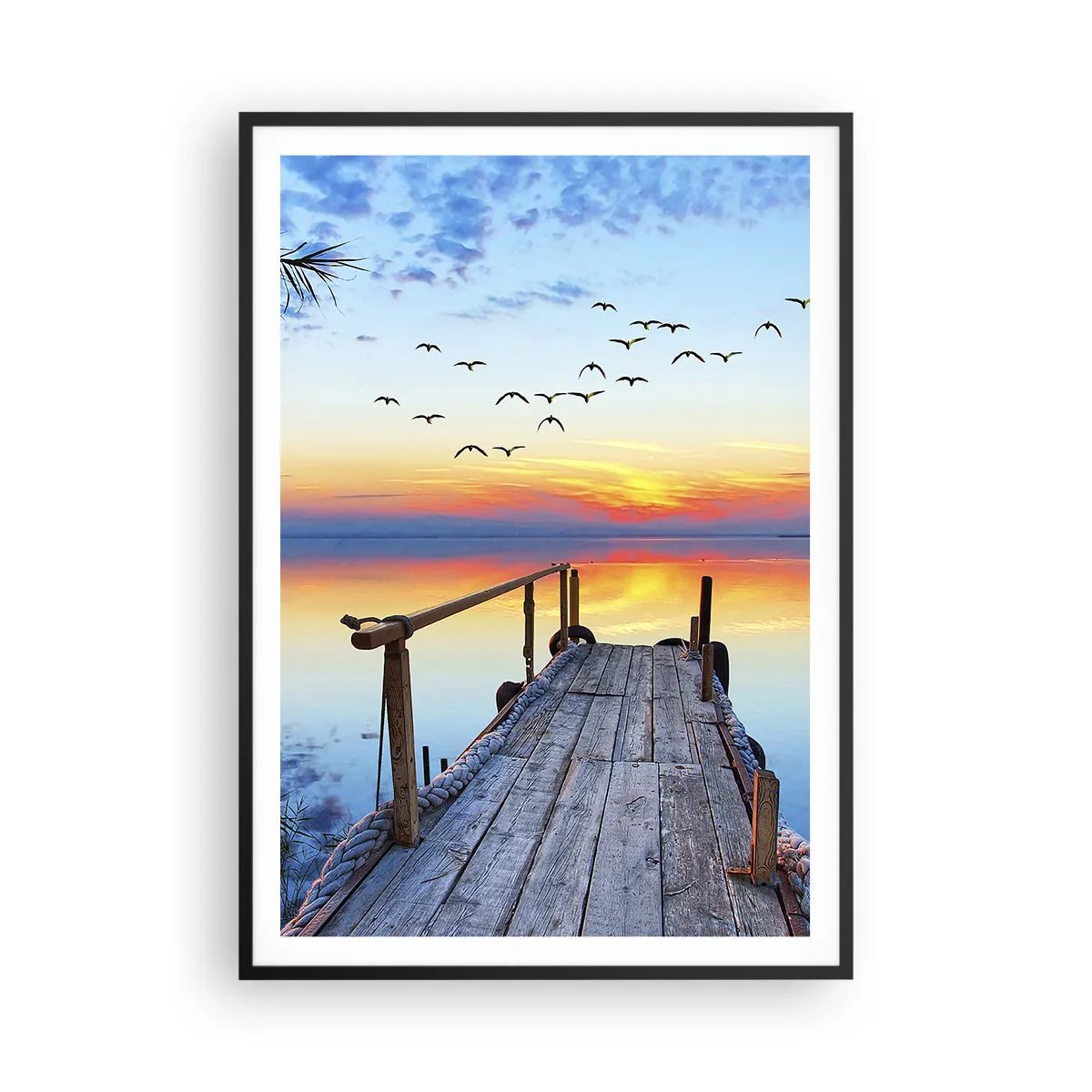 Plagát v čiernom ráme - Je čas isť späť… - 70x100 cm