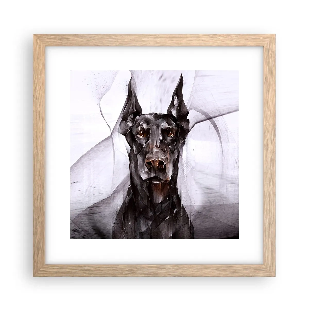 Plagát v ráme zo svetlého duba - Z urodzeného rodu - 30x30 cm