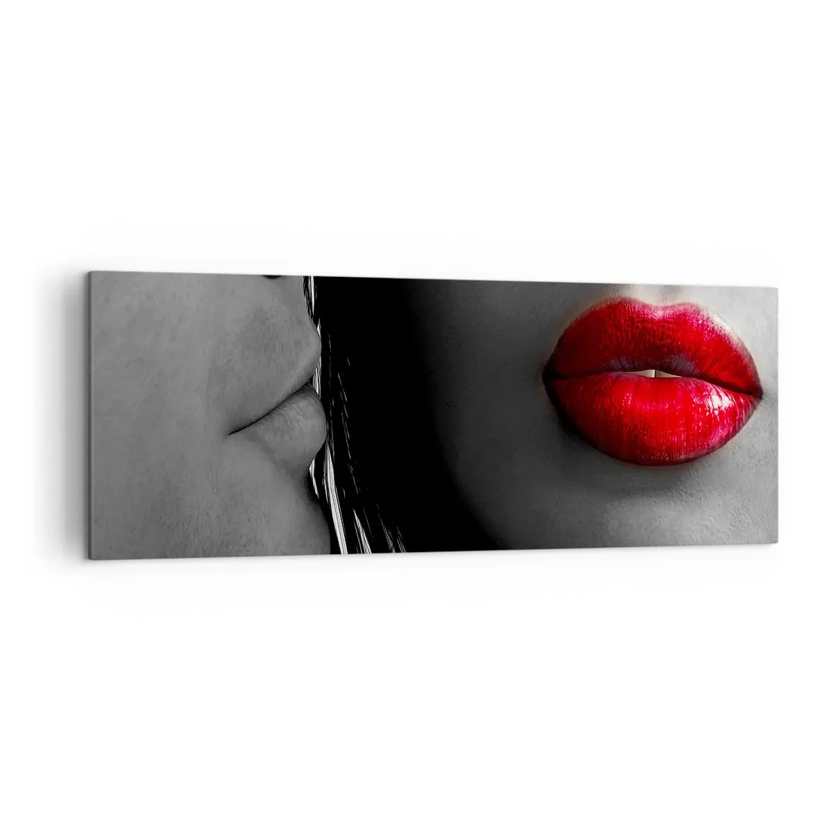 Obraz na plátne - Tvár pri tvári  - 140x50 cm