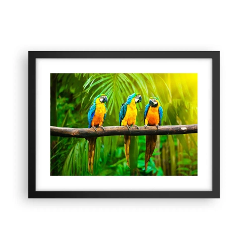 Plagát v čiernom ráme - Počula si, že ona…? - 40x30 cm