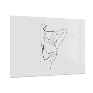 Obraz na skle - Ty si záhada… - 100x70 cm