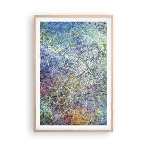 Plagát v ráme zo svetlého duba - To nie je tak jednoduché - 61x91 cm