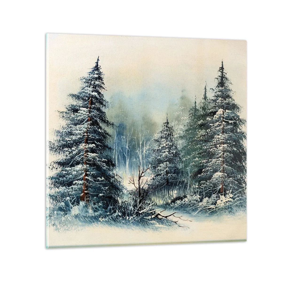 Obraz na skle - Pripravenie na Vianoce - 30x30 cm