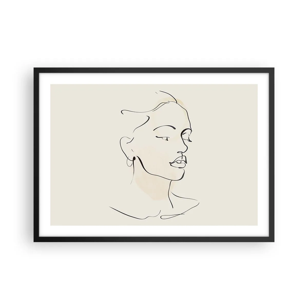 Plagát v čiernom ráme - Výrazným ťahom - 70x50 cm