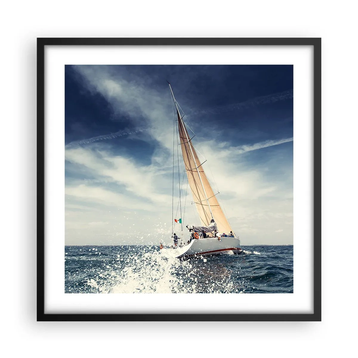 Plagát v čiernom ráme - Nás nedobehnú! - 50x50 cm