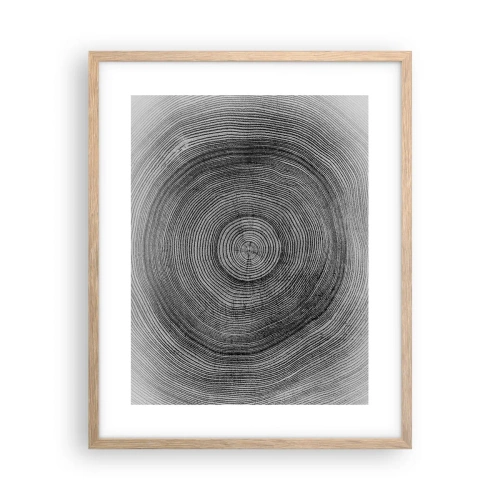 Plagát v ráme zo svetlého duba - Znamenie doby - 40x50 cm