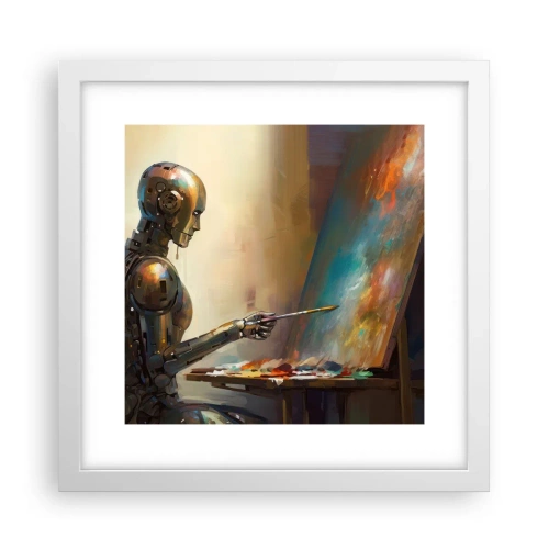 Plagát v bielom ráme - Umenie budúcnosti - 30x30 cm