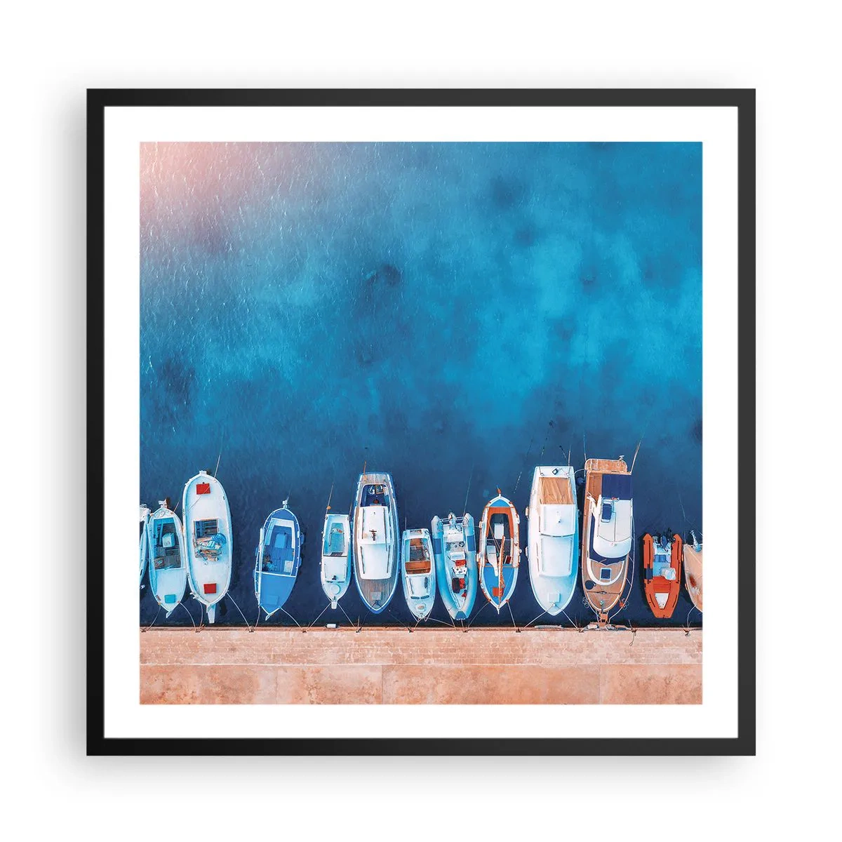 Plagát v čiernom ráme - V rade za sebou - 60x60 cm