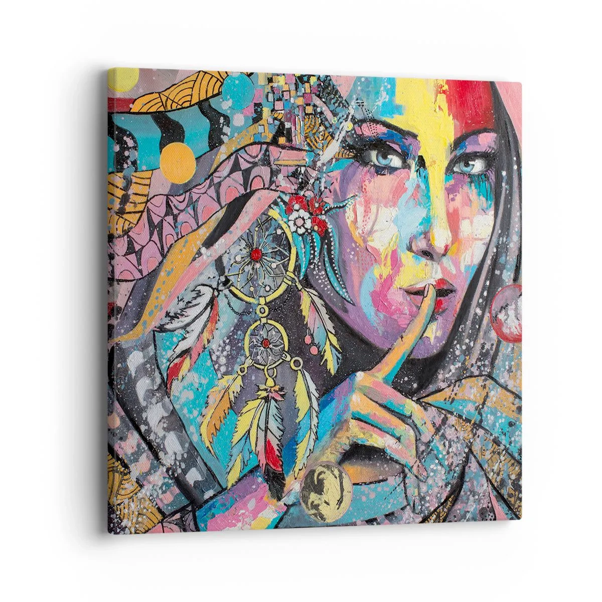 Obraz na plátne - Mlč, než pochopíš - 40x40 cm