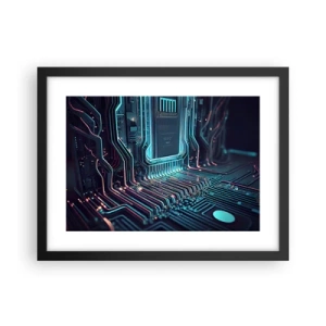 Plagát v čiernom ráme - Len tak premýšľam… - 40x30 cm