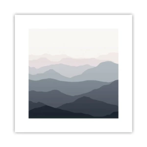 Plagát - Vlny hôr - 30x30 cm