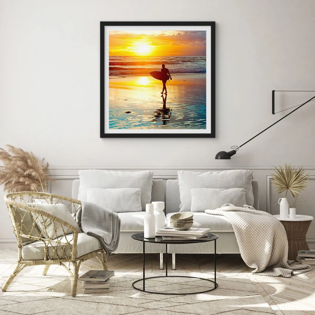 Plagát v čiernom ráme - Návrat bojovníka - 30x30 cm