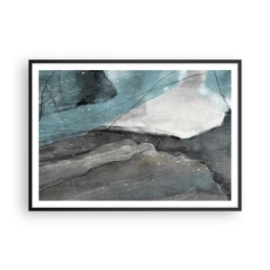Plagát v čiernom ráme - Abstrakcie: skaly a ľad - 100x70 cm