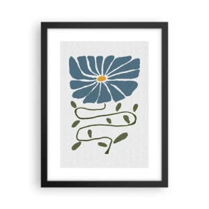 Plagát v čiernom ráme - Vetvičkou ku kvetu - 30x40 cm