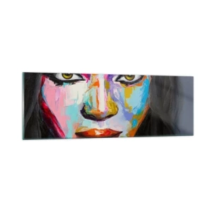 Obraz na skle - Nejde odtrhnúť oči - 90x30 cm