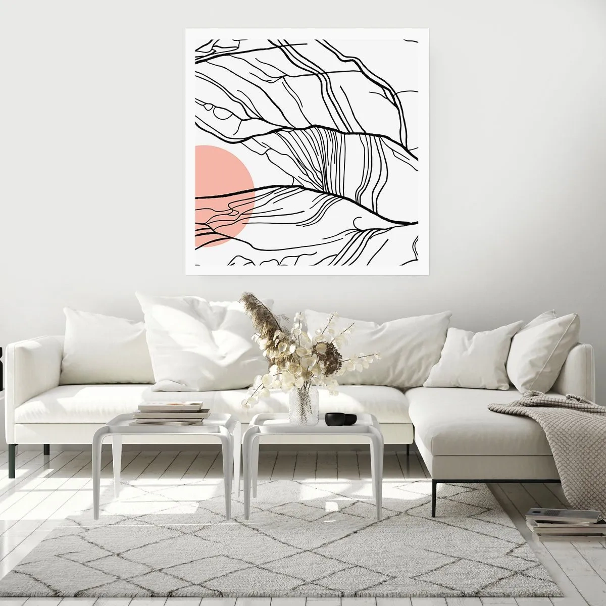 Plagát - V sieti vetvičiek - 50x50 cm