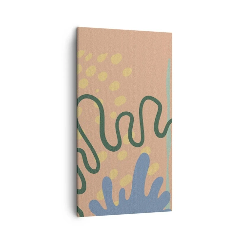 Obraz na plátne - Abstrakcia: rozmanitosť prírody - 45x80 cm