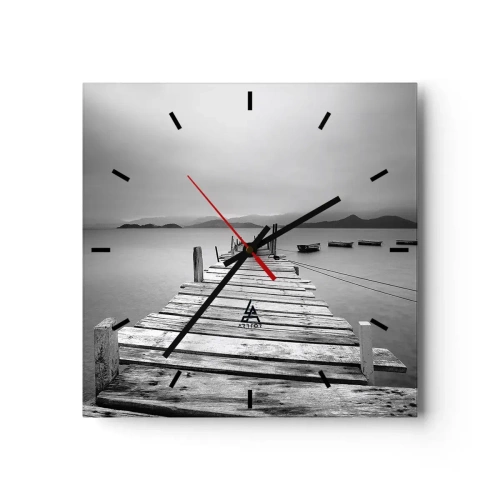 Nástenné hodiny - Za horami, za morom  - 40x40 cm