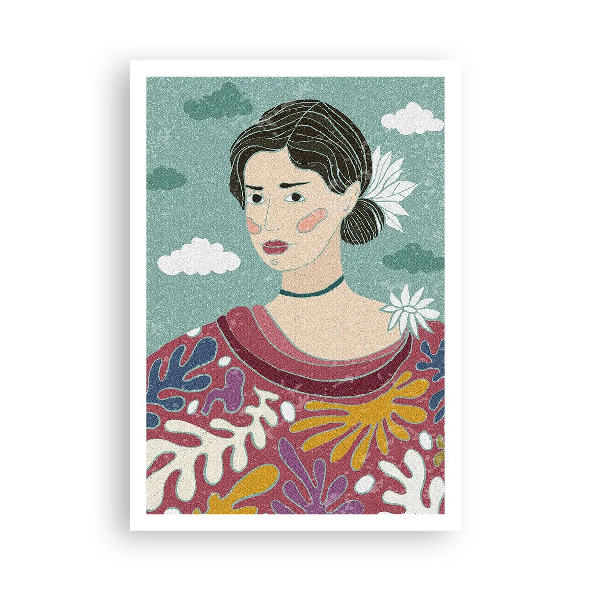 Plagát - S melanchóliou v pohľade - 70x100 cm